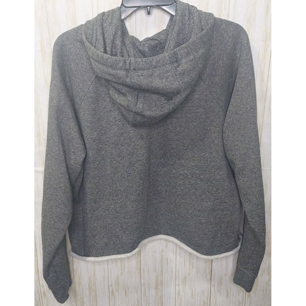 Calvin Klein Women's Gray Cut Off Hoodie Sweatshirt Size XXL Cozy - Picture 9 of 11